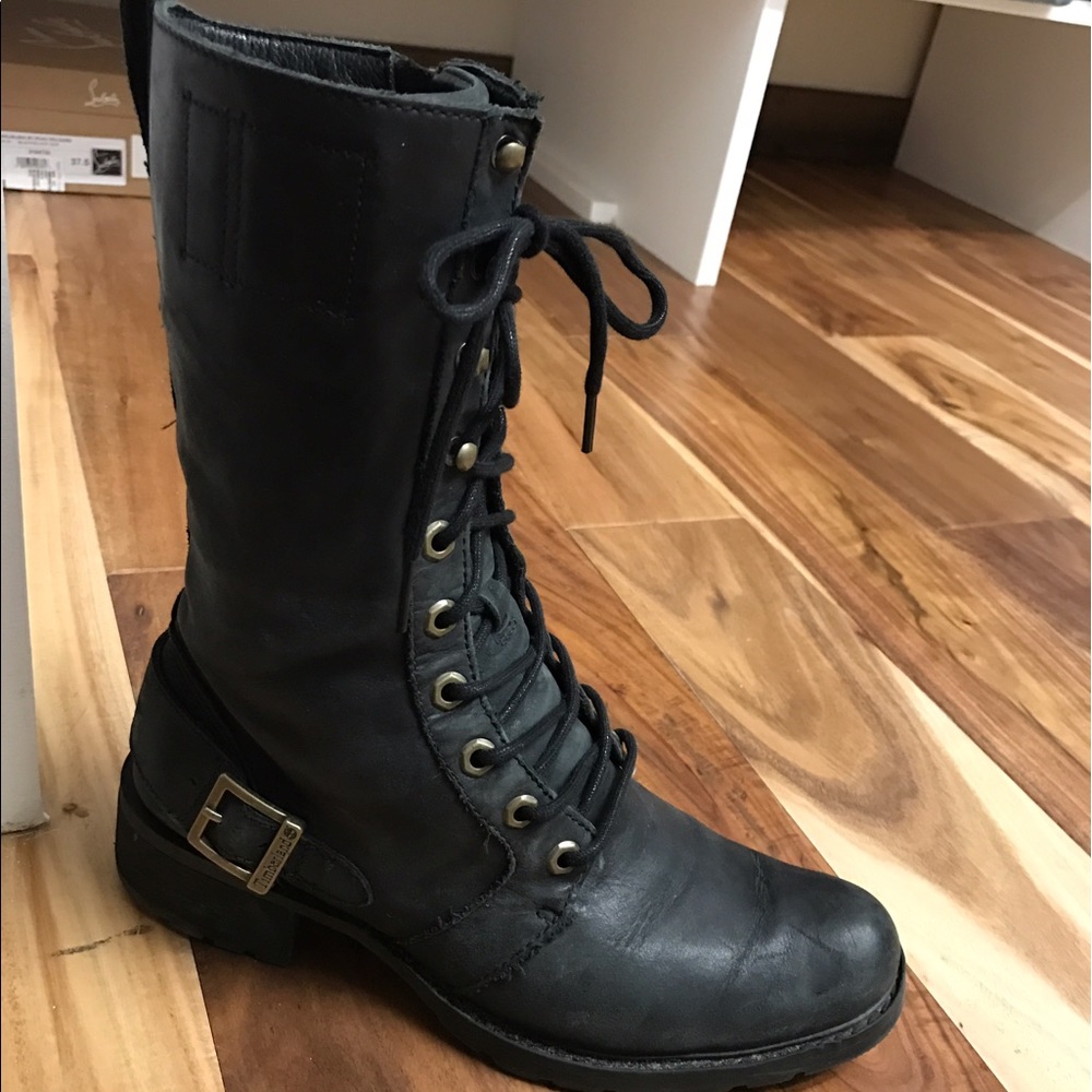 Timberland leather combat boots
