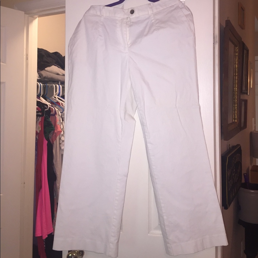 Gorgeous Talbots white pants, perfect condition!