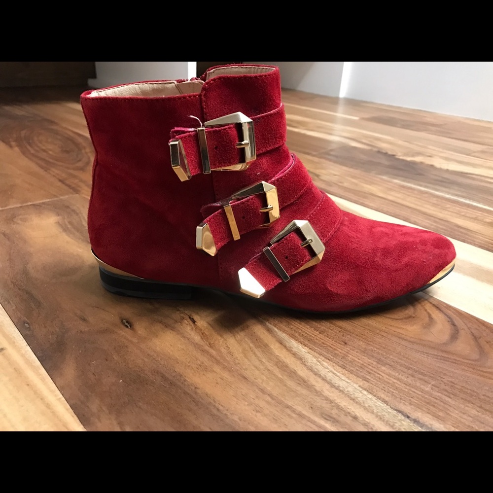Aldo red booties