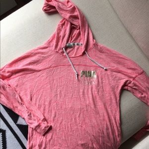 PINK open back shirt