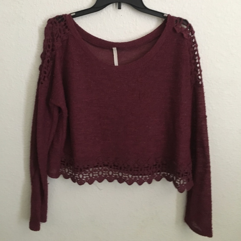 A Burgundy Long Sleeve