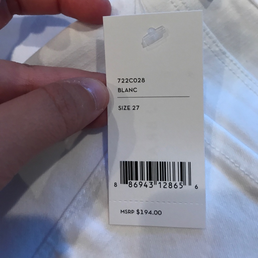 J brand white bell bottom jeans size 27 - Picture 5 of 7