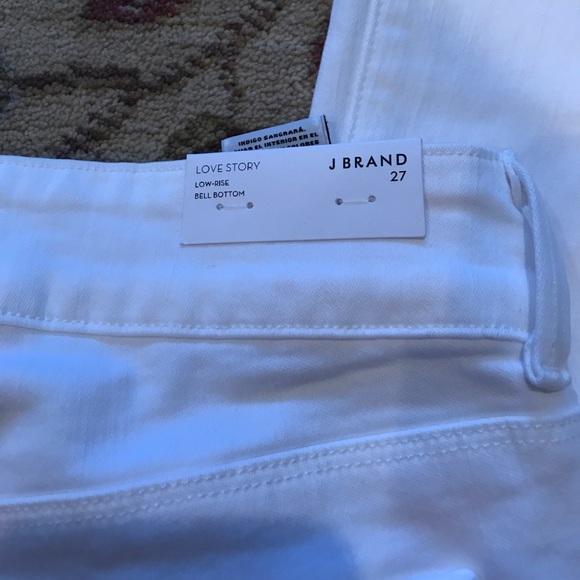 J brand white bell bottom jeans size 27 - Picture 4 of 7
