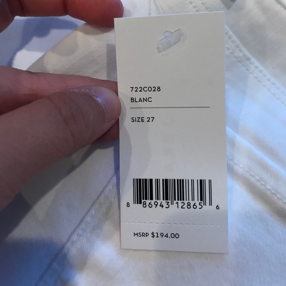 J brand white bell bottom jeans size 27 - Picture 5 of 7