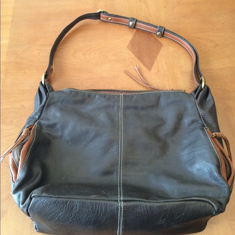 Large AVIORO Deep brown Leather Hobo
