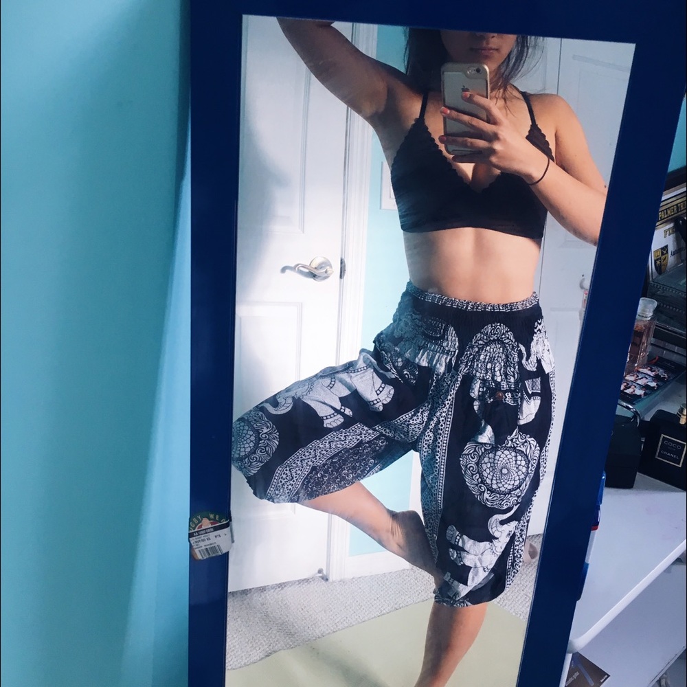 Thai Boho Cropped Harem Pants