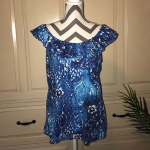 Ralph Lauren cotton top with ruffle detail