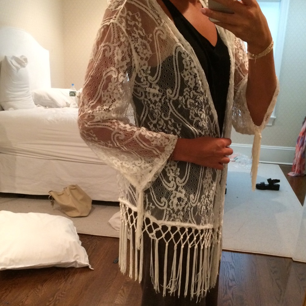 BOHO sheer kimono