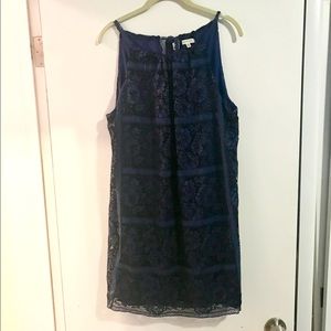 *DONATING TOMORROW* Max Studio Navy Lace Dress