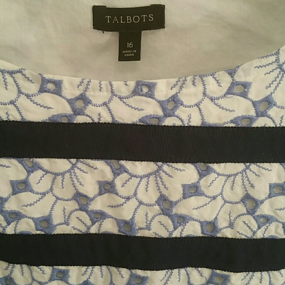 Talbots  summer top size 16