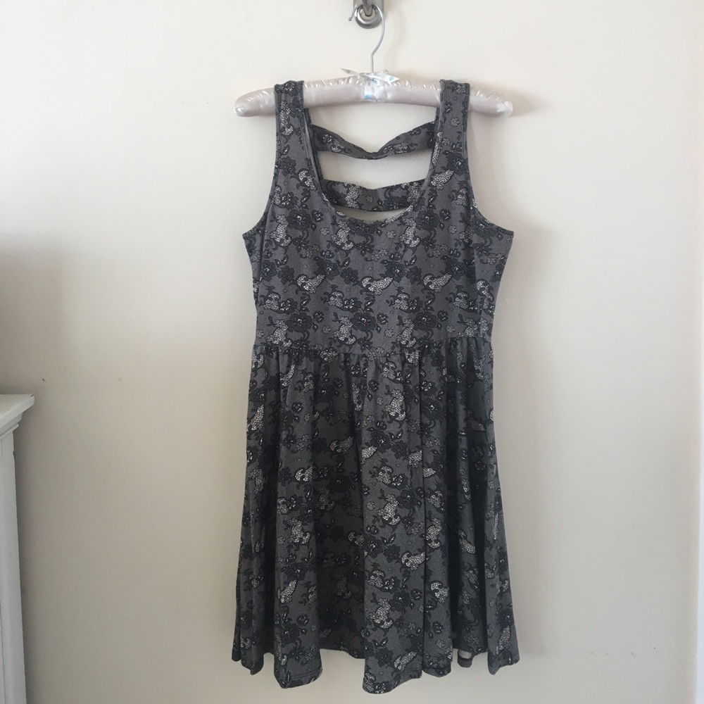 Hot Topic lace print baby doll dress