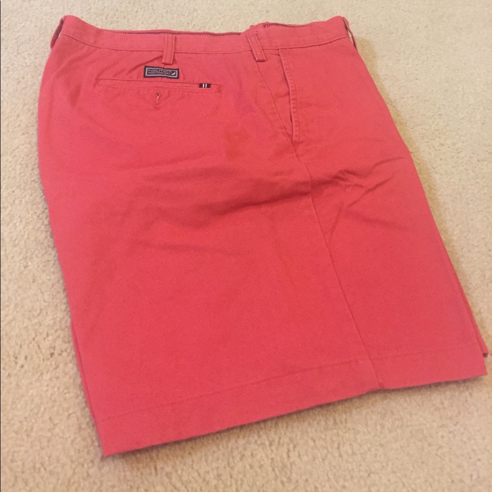 Men's red shorts