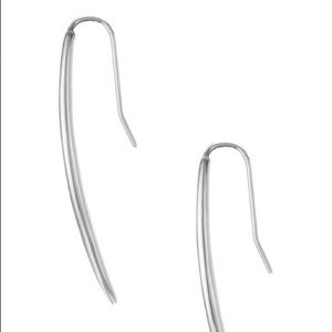 Stella and Dot Marlin earrings-silver