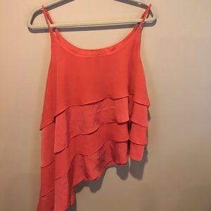 NWOT Ruffled tank top