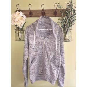 Zella Cowl Neck Zip-up Sweatshirt