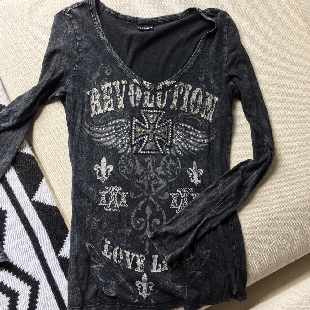SEE BUNDLE- Buckle long sleeve tee