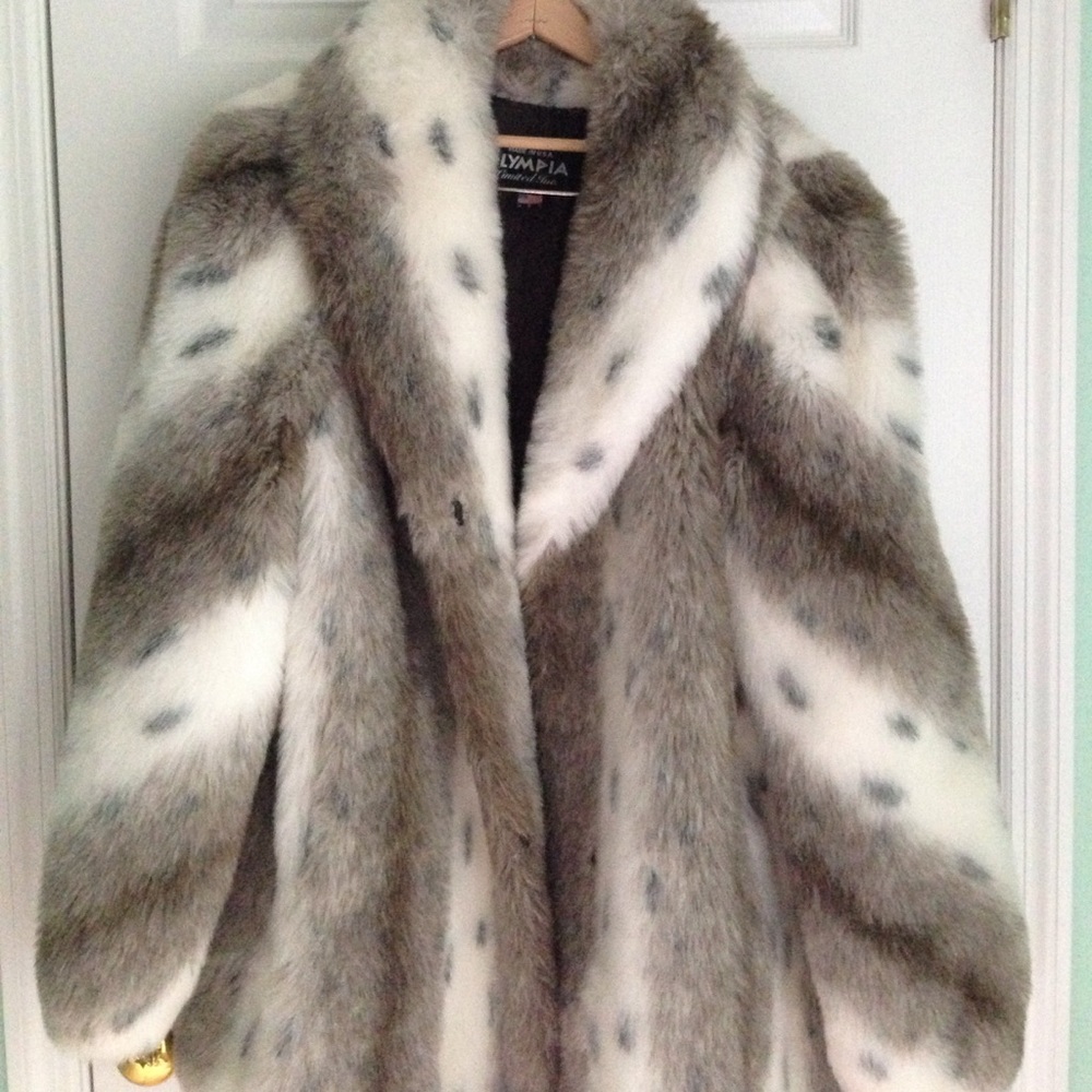 Faux Fox Fur Coat