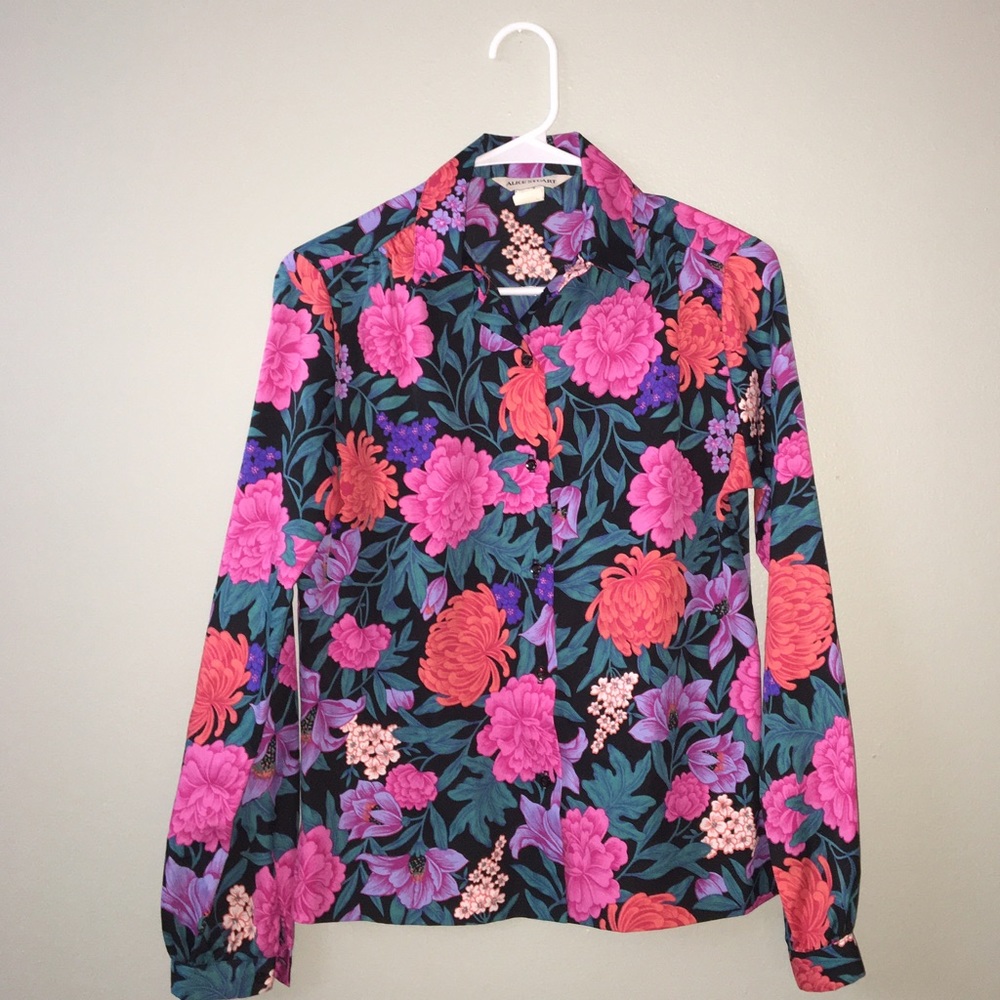 Vintage Floral Blouse