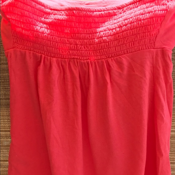 Coral strapless top - Picture 3 of 3