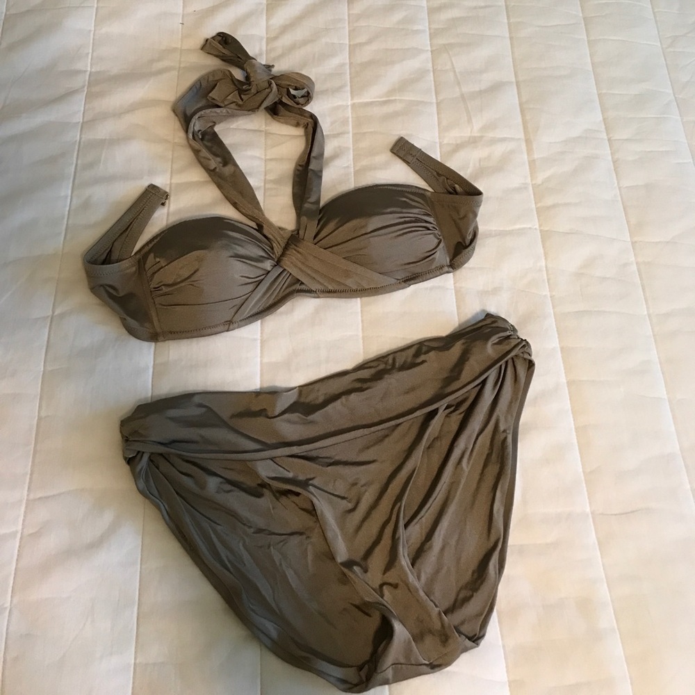 JCrew jersey lomellina bikini, two bottoms.