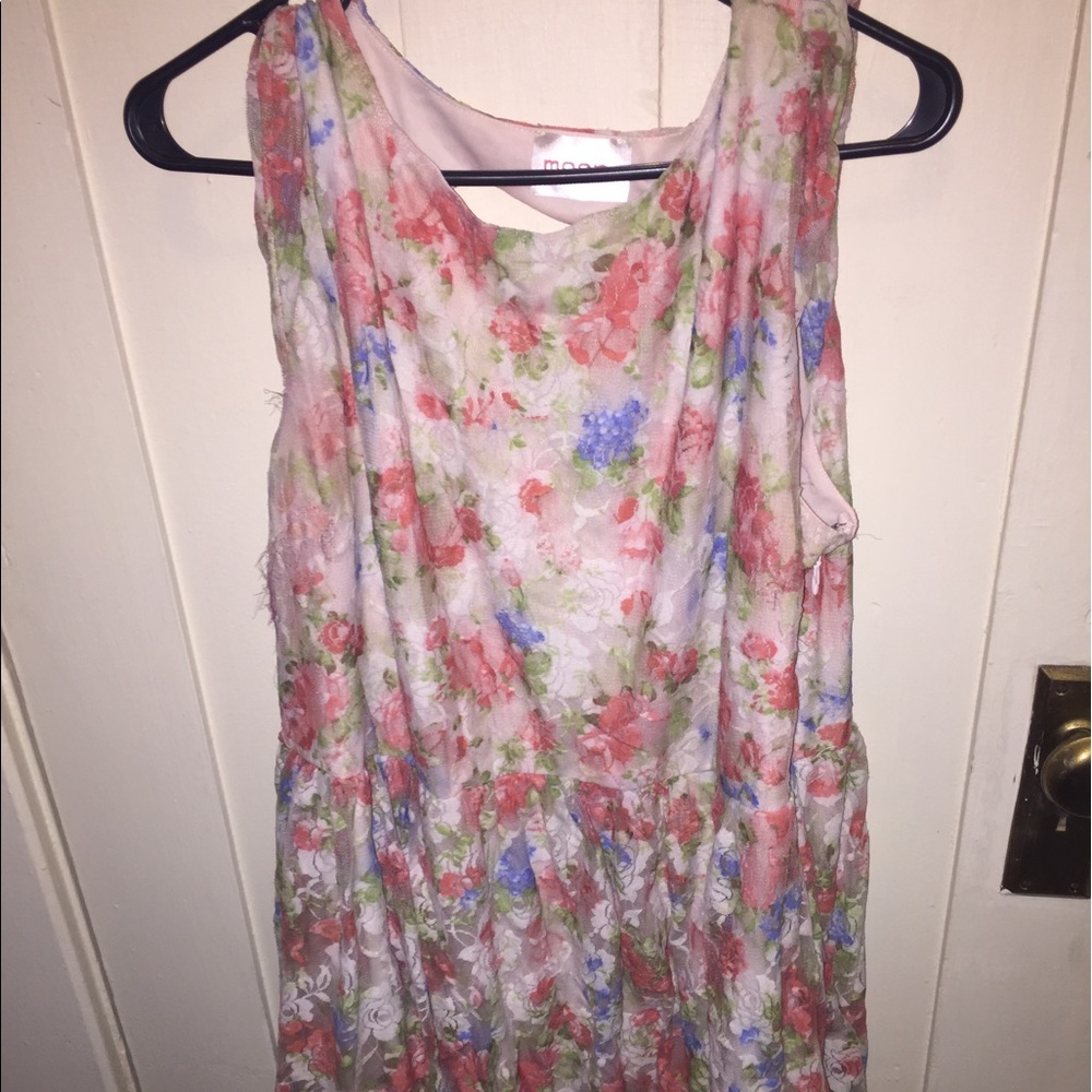Fun Floral Sundress with Heart Peekaboo on Back