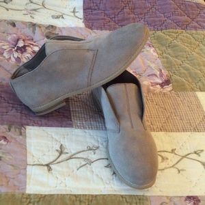 Suede slip on shoes