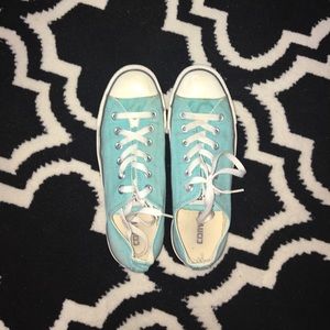 Turquoise Converse! Women's 9!