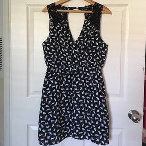 Black dress white kittens Dress