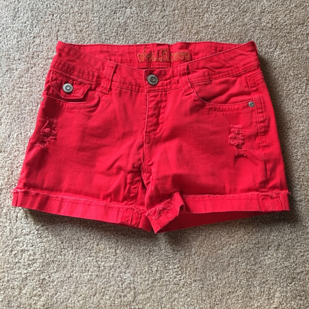 Bright Red Shorts