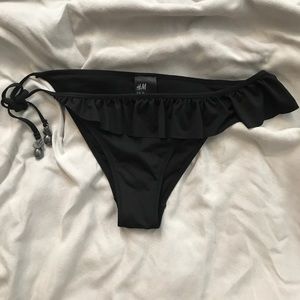 Black Ruffle Bikini Bottoms☀️