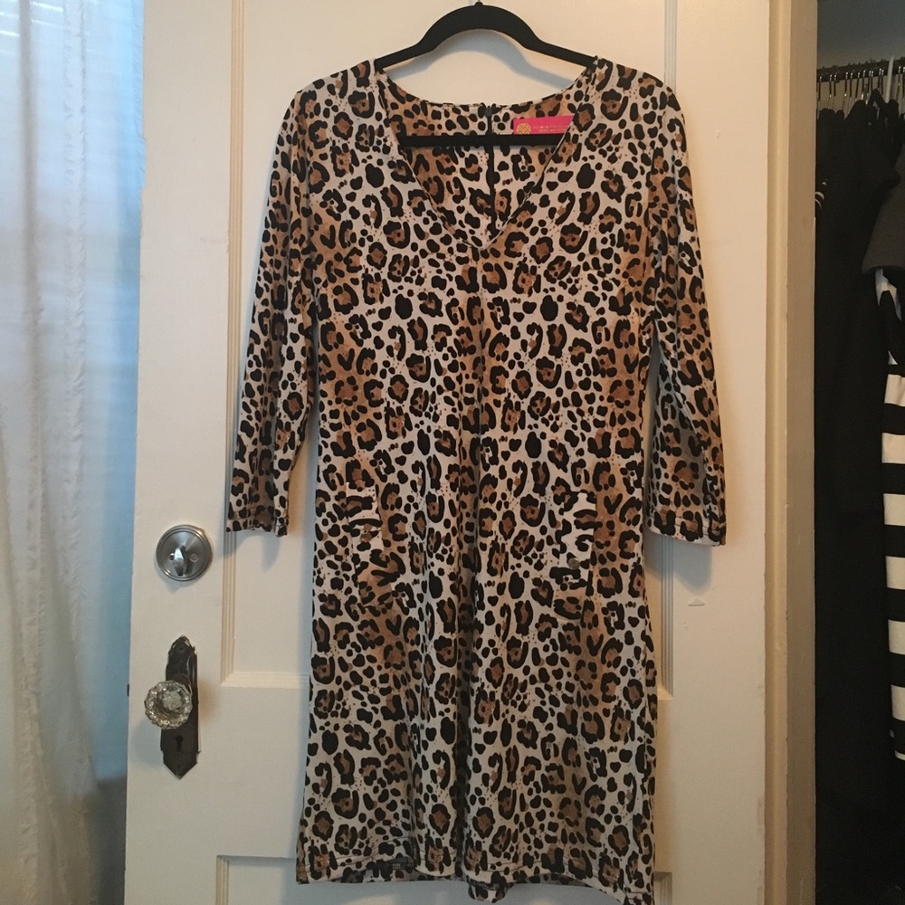 Fun cheetah print dress. Only worn once.