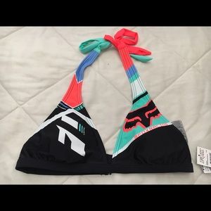 NWT Fox Bikini Top L