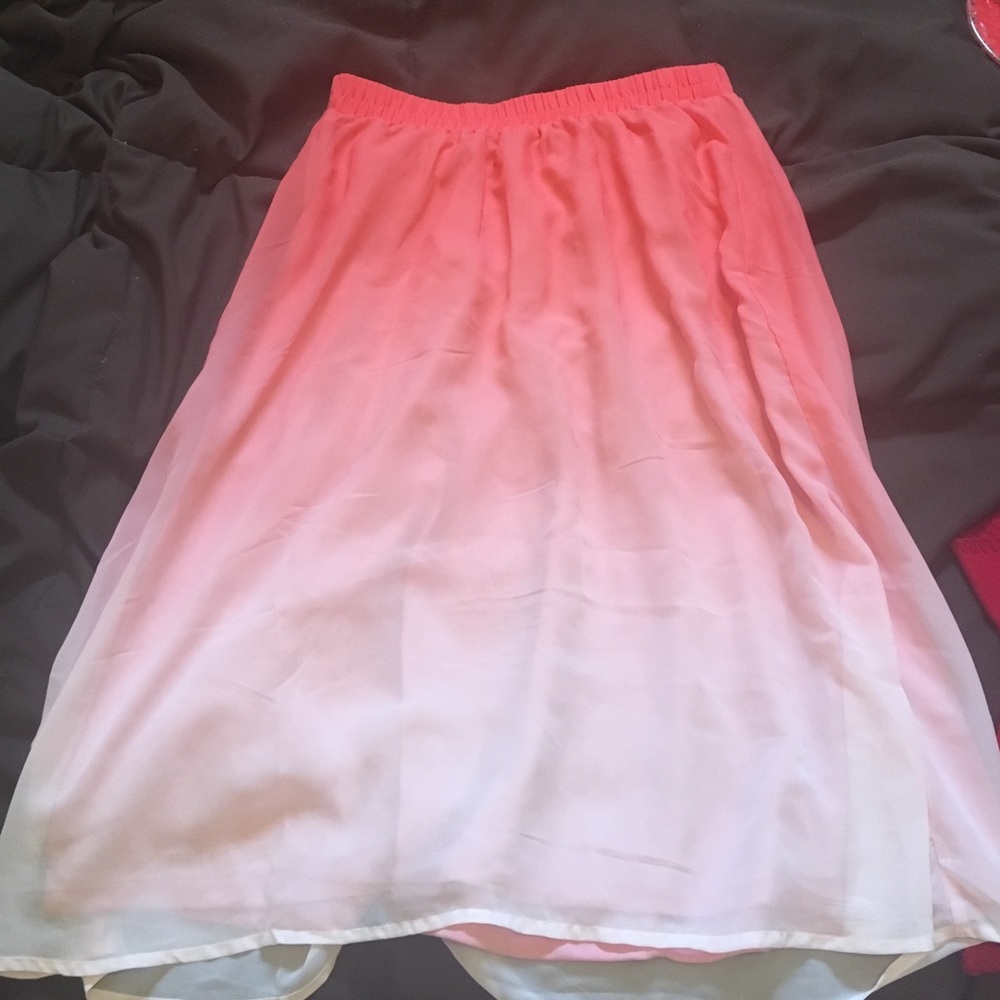 Orange ombré skirt
