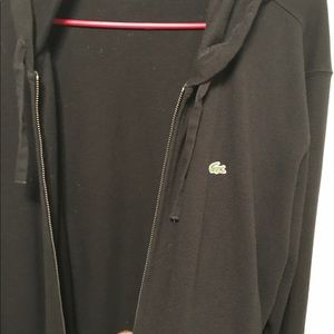Lacoste men knit jacket with hood size 8