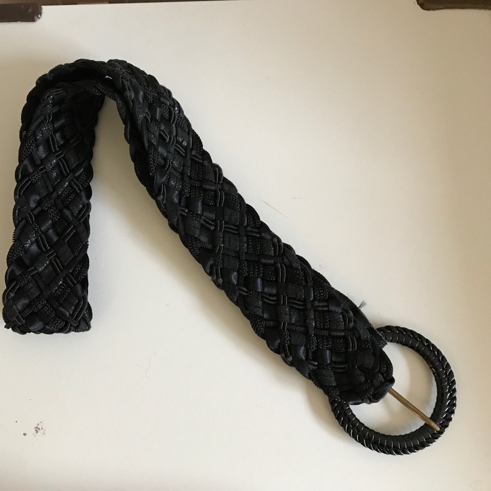 Black Braided Belt