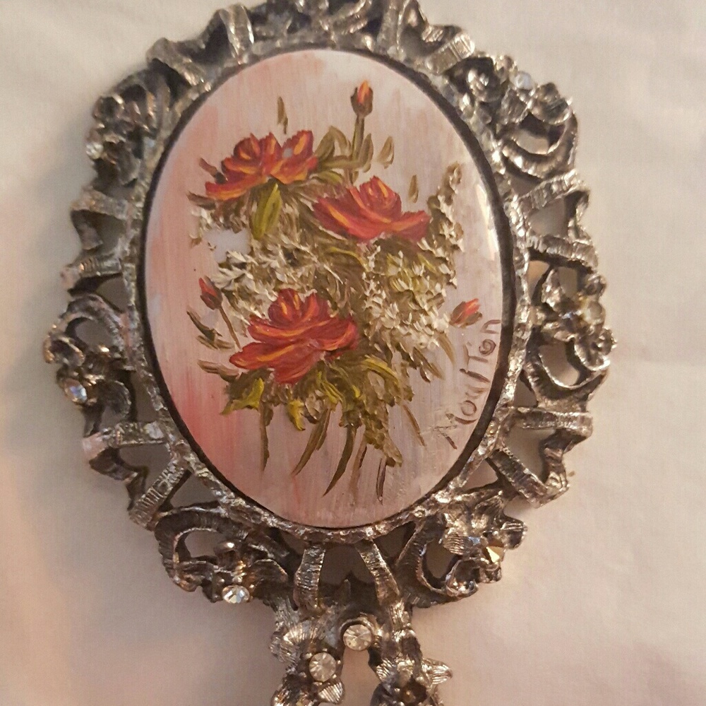 Antique mini mirror