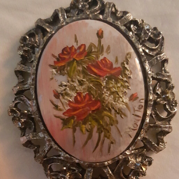 Antique mini mirror - Picture 4 of 4