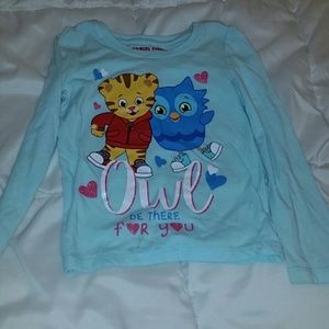 Size 4T Long Sleeved Daniel Tiger T-Shirt