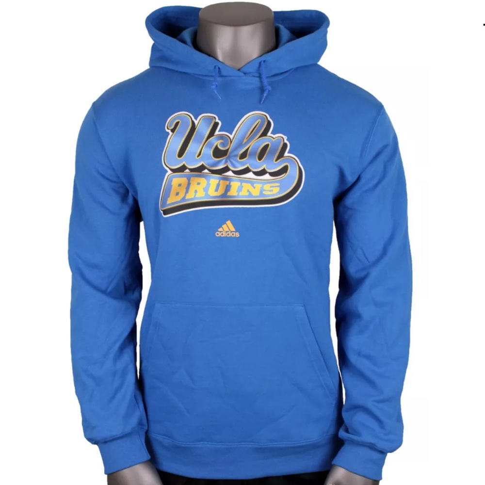 Adidas Men's UCLA Bruins Logo Print Hoodie Blue
