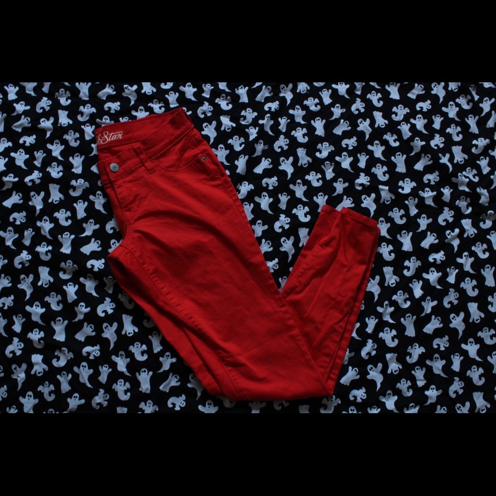Old Navy Rockstar Red Skinny Jeans
