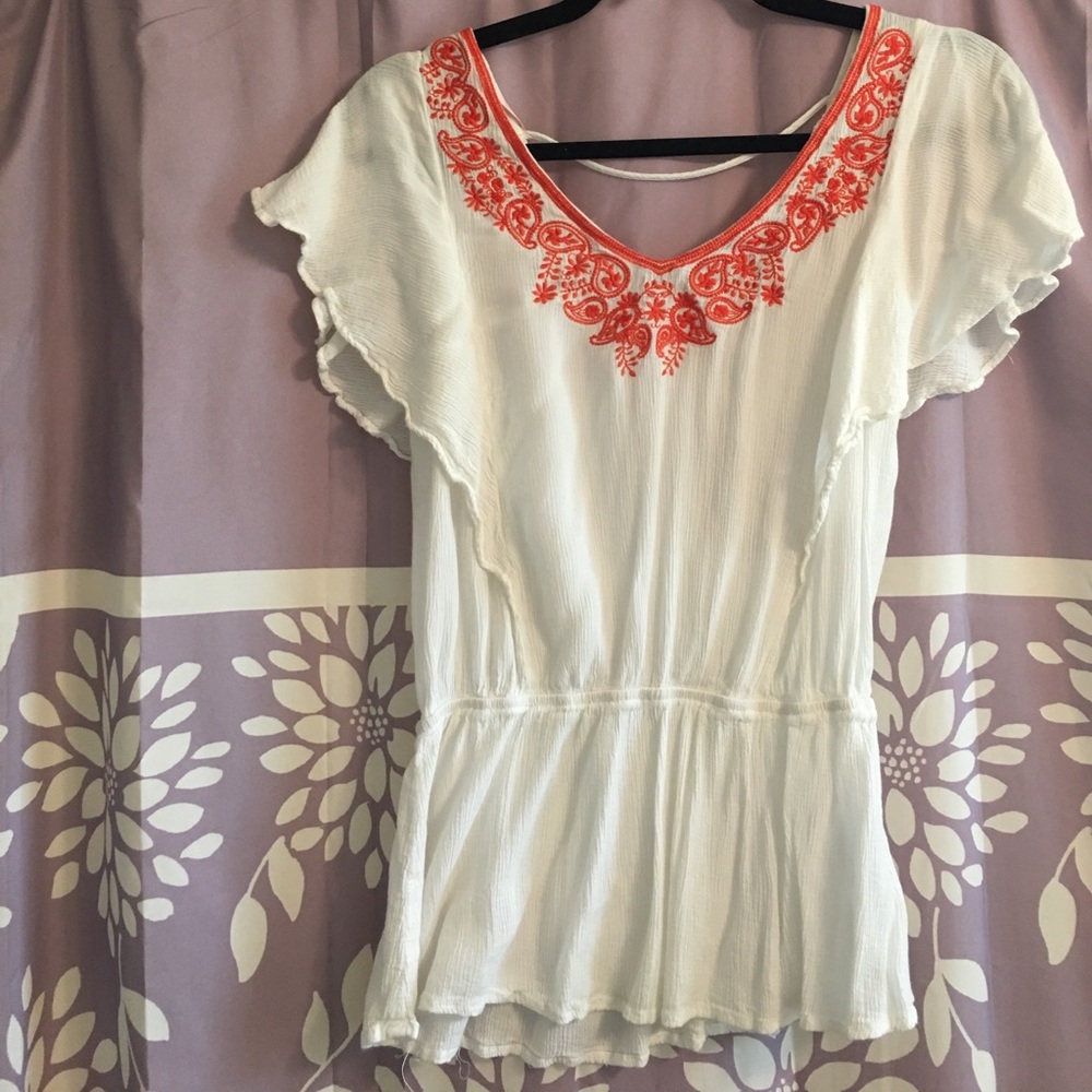 Embroidered top