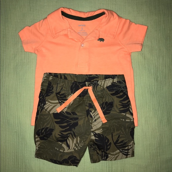 baby boy orange shirt