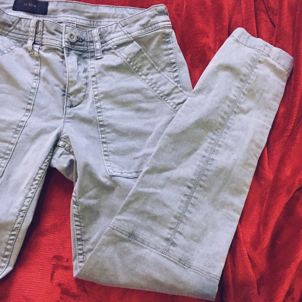 J. Crew Grey Skinny Cargo Pants
