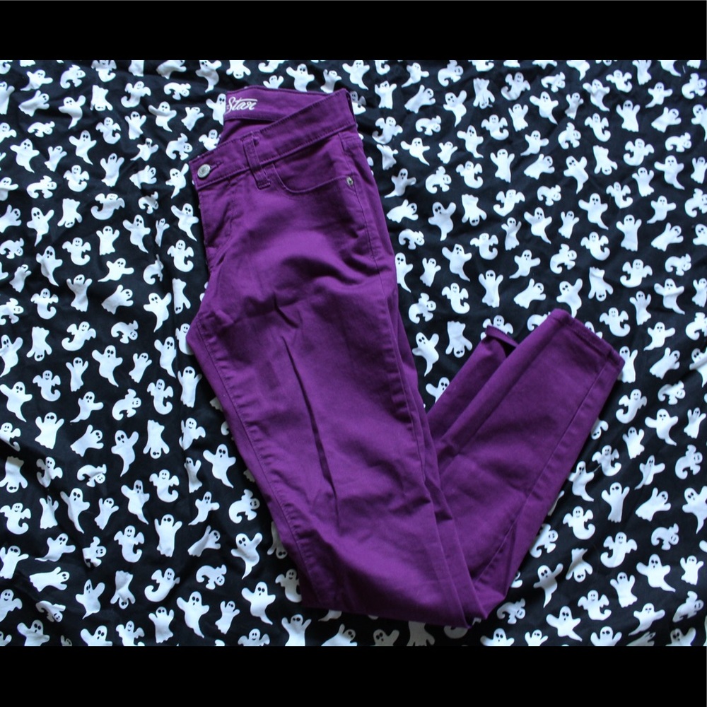 Old Navy Rockstar Purple Skinny Jeans