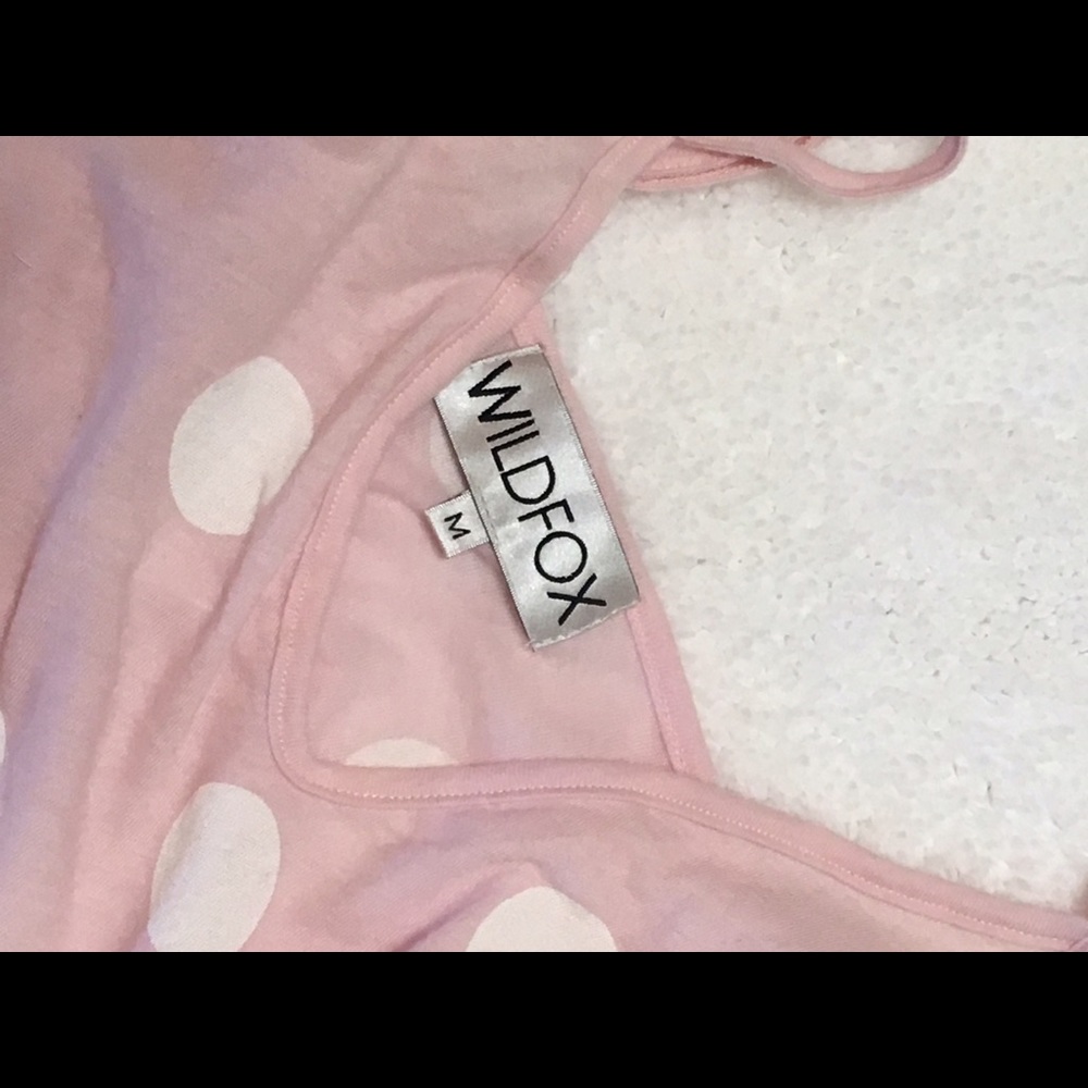 NWOT Wildfox Polka Dot Sleeper Cami Top - Picture 4 of 7