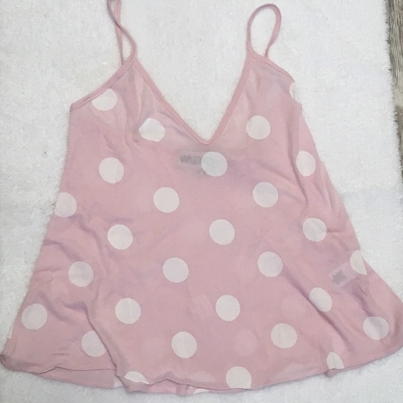 NWOT Wildfox Polka Dot Sleeper Cami Top - Picture 2 of 7