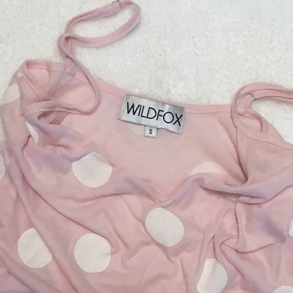 NWOT Wildfox Polka Dot Sleeper Cami Top - Picture 3 of 7