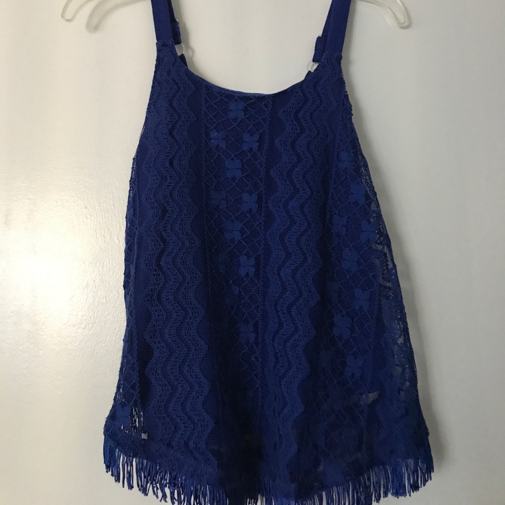 Girls blue tank top