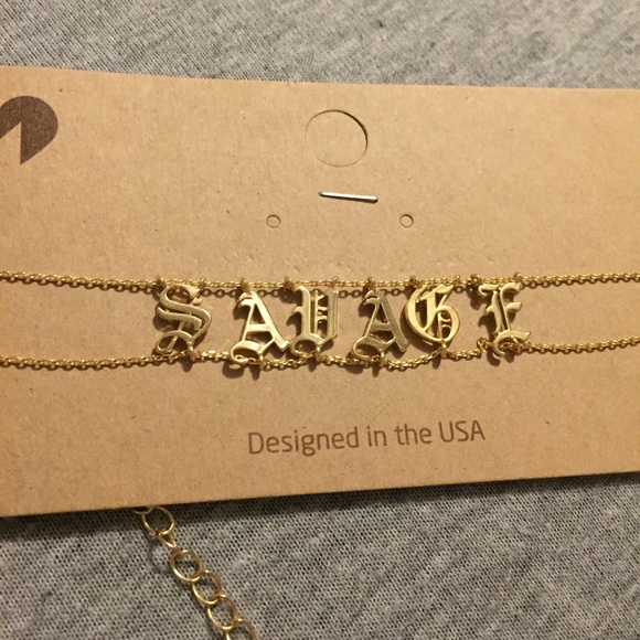 Jewelry - SAVAGE Gold Old English Choker