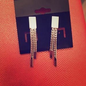 vintage silver bolo tassel western cowboy earrings